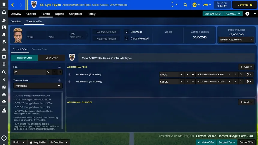 Скриншот 8 к игре Football Manager Touch 2018