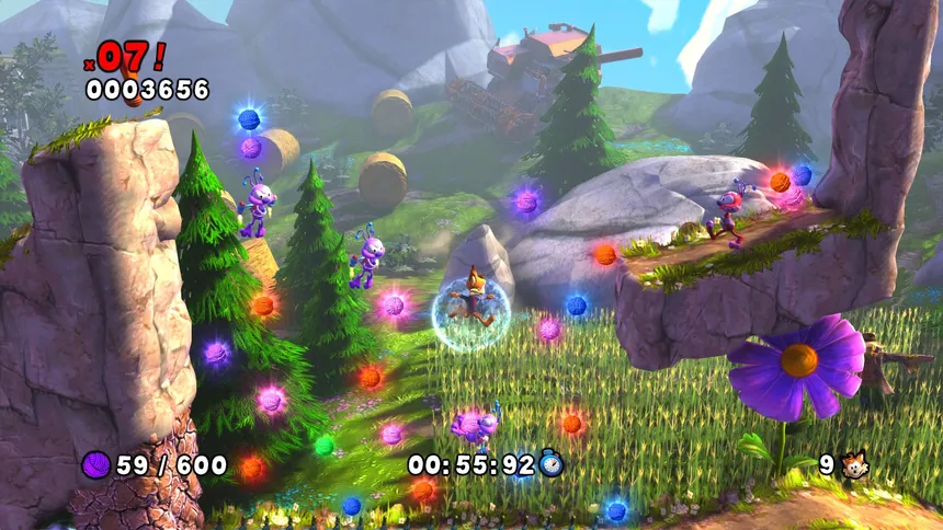 Скриншот 1 к игре Bubsy: The Woolies Strike Back