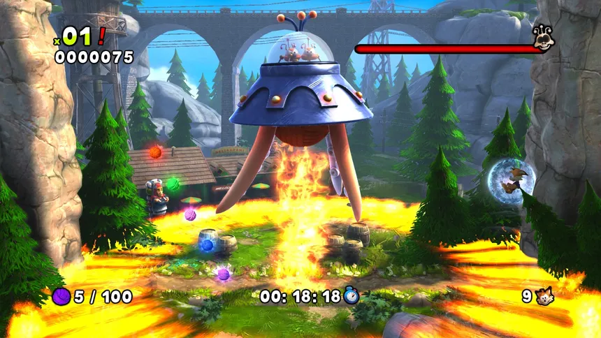 Скриншот 8 к игре Bubsy: The Woolies Strike Back