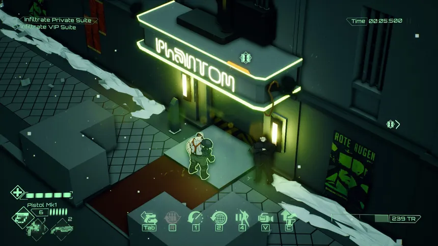 Скриншот 1 к игре All Walls Must Fall - A Tech-Noir Tactics Game