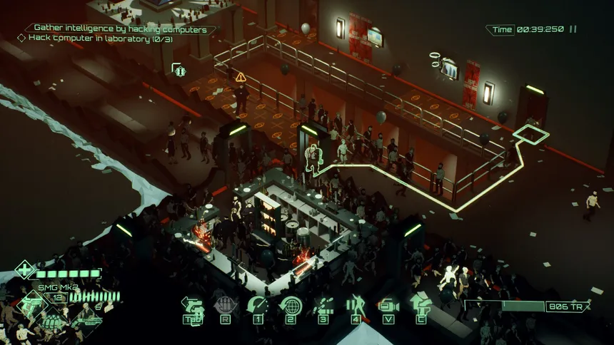 Скриншот 2 к игре All Walls Must Fall - A Tech-Noir Tactics Game
