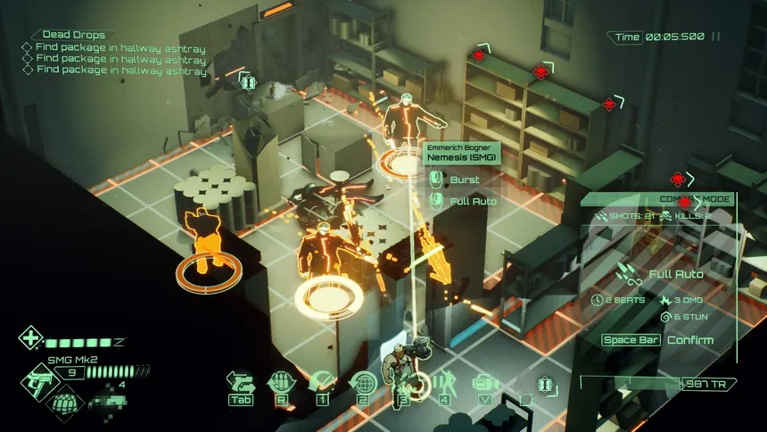 Скриншот 3 к игре All Walls Must Fall - A Tech-Noir Tactics Game