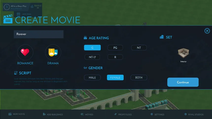 Скриншот 2 к игре Movie Studio Tycoon