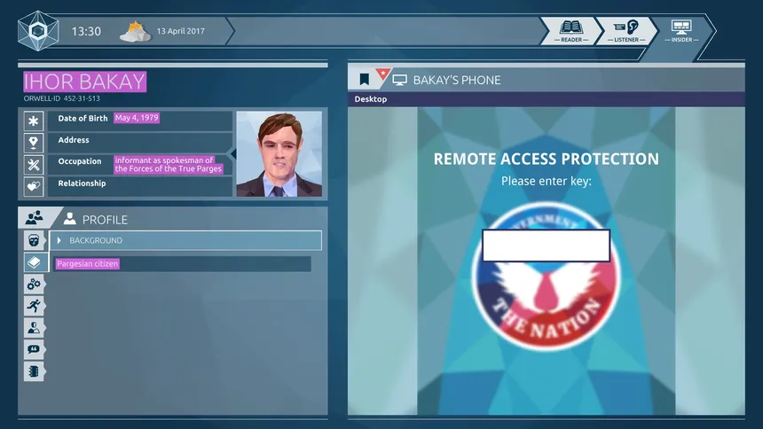 Скриншот 2 к игре Orwell: Ignorance is Strength