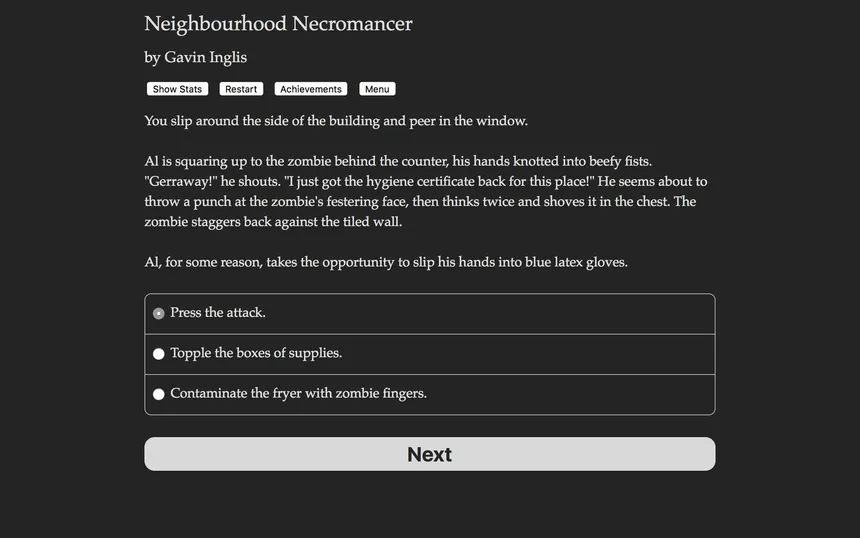 Скриншот 2 к игре Neighbourhood Necromancer