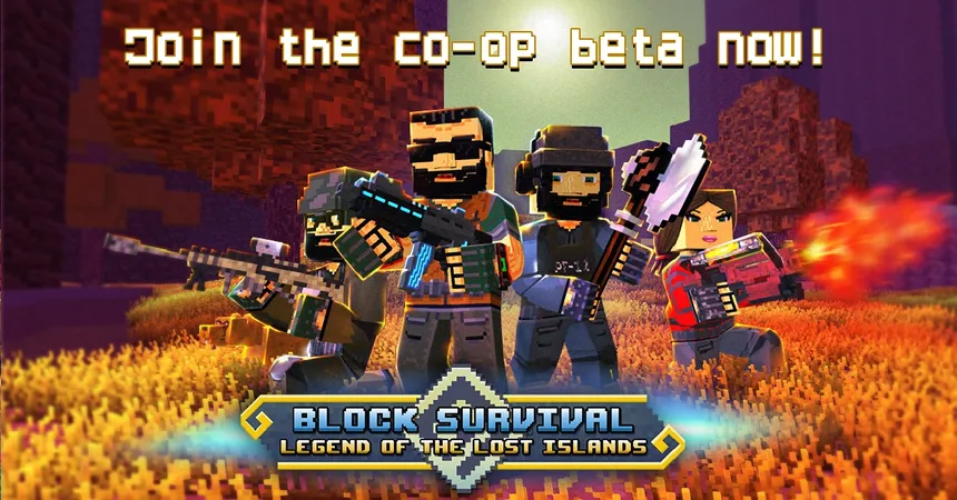 Скриншот 1 к игре Block Survival: Legend of the Lost Islands