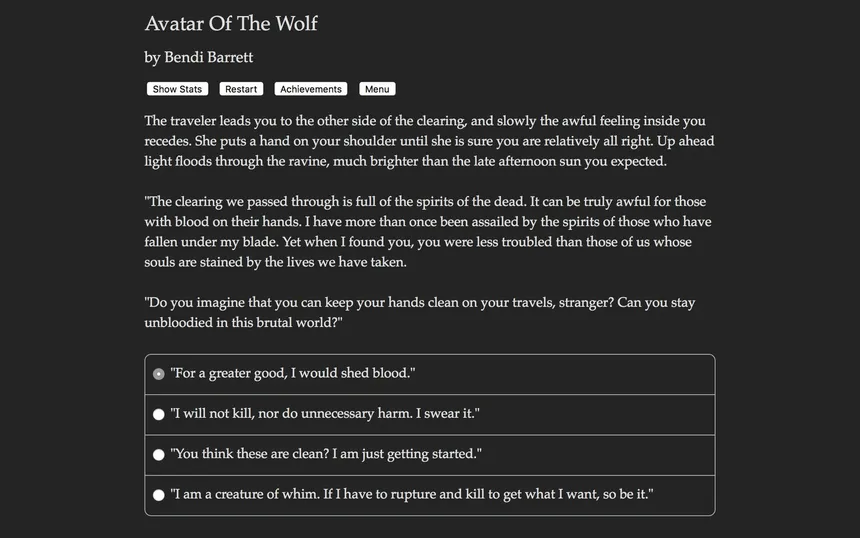 Скриншот 2 к игре Avatar of the Wolf