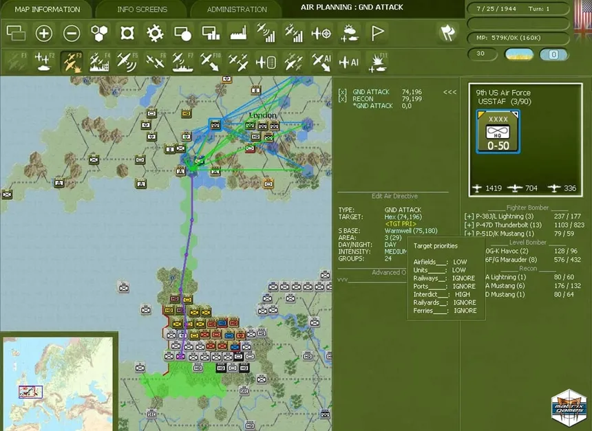 Скриншот 3 к игре Gary Grigsby's War in the West