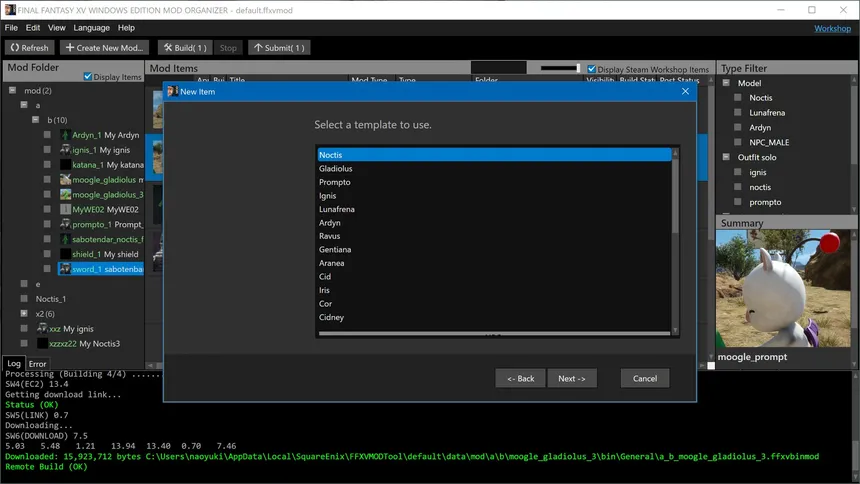 Скриншот 5 к игре FINAL FANTASY XV WINDOWS EDITION MOD ORGANIZER