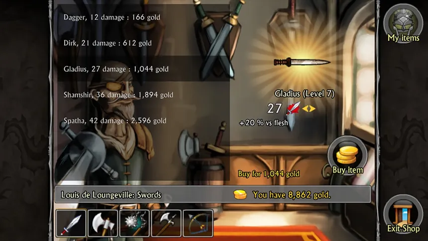 Скриншот 1 к игре Swords and Sandals 2 Redux