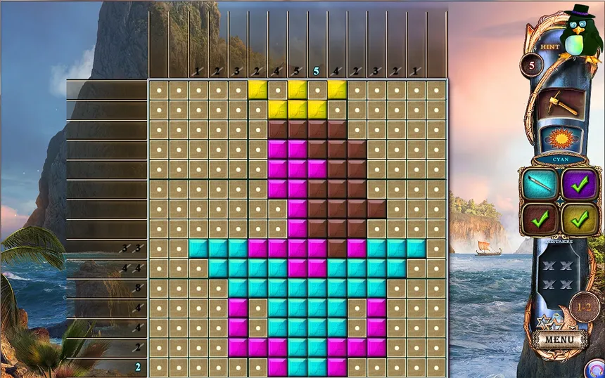 Скриншот 5 к игре Fantasy Mosaics 15: Ancient Land