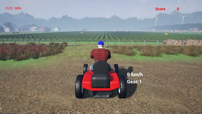 Скриншот 2 к игре Lawnmower Game