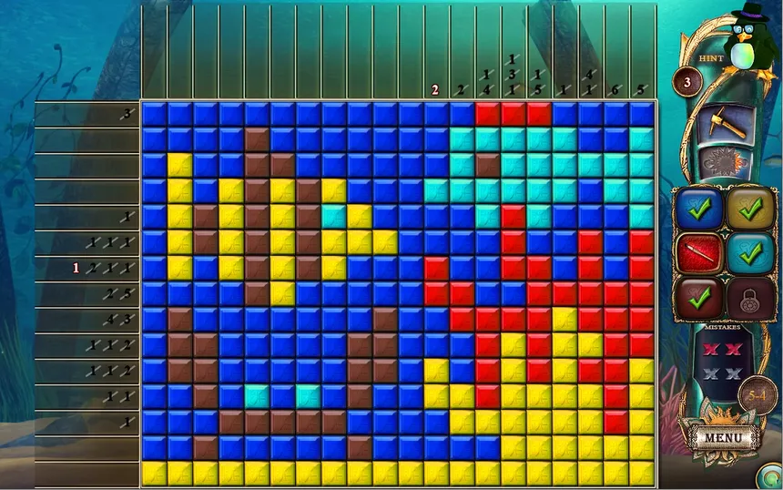Скриншот 3 к игре Fantasy Mosaics 16: Six Colors in Wonderland