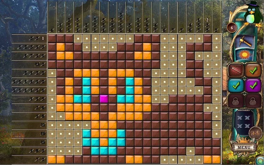 Скриншот 4 к игре Fantasy Mosaics 16: Six Colors in Wonderland