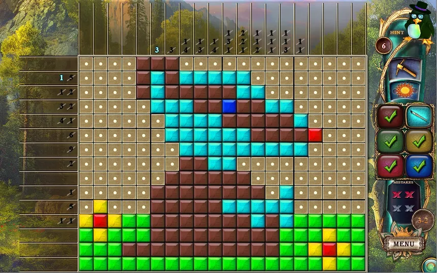 Скриншот 6 к игре Fantasy Mosaics 16: Six Colors in Wonderland