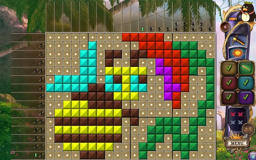 Скриншот 2 к игре Fantasy Mosaics 17: New Palette