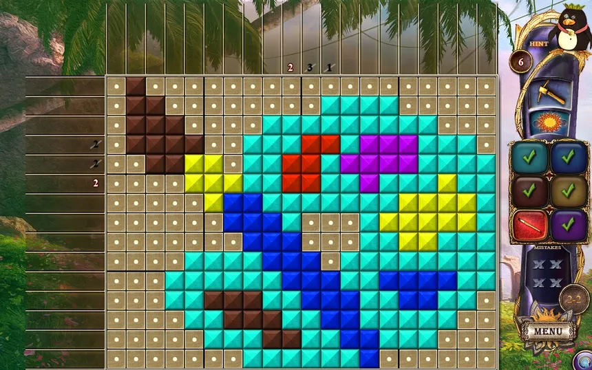 Скриншот 3 к игре Fantasy Mosaics 17: New Palette