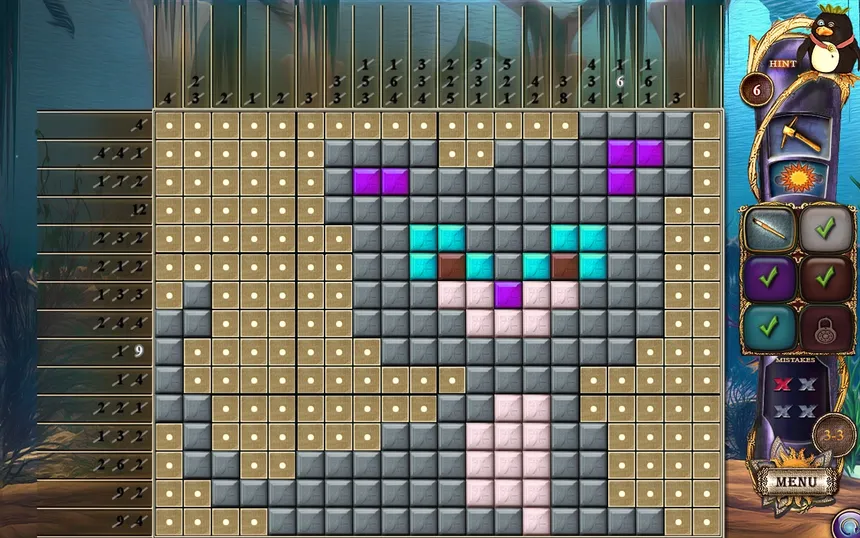 Скриншот 4 к игре Fantasy Mosaics 17: New Palette