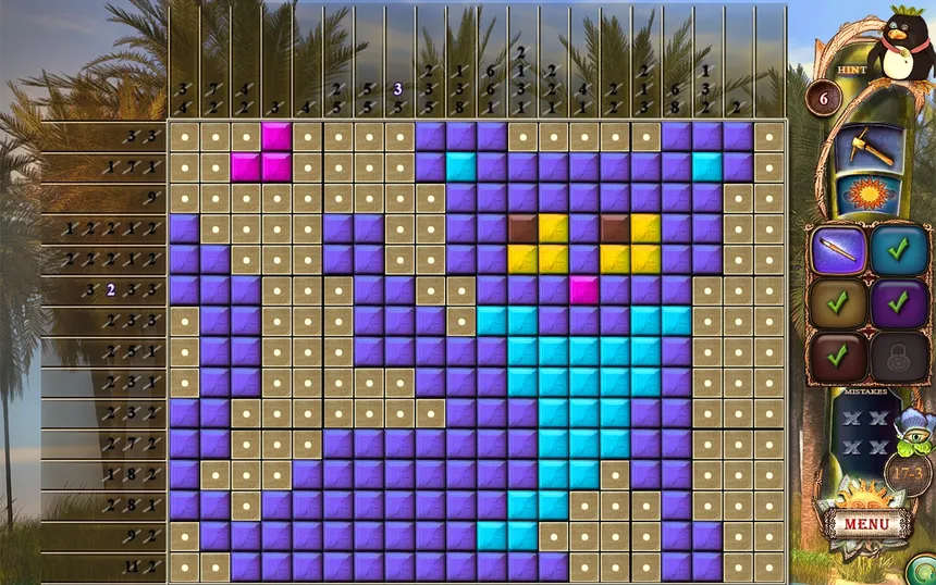 Скриншот 3 к игре Fantasy Mosaics 18: Explore New Colors