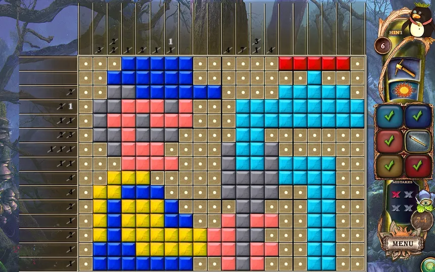 Скриншот 5 к игре Fantasy Mosaics 18: Explore New Colors