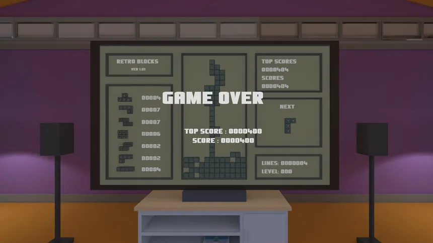 Скриншот 4 к игре Retro Block VR