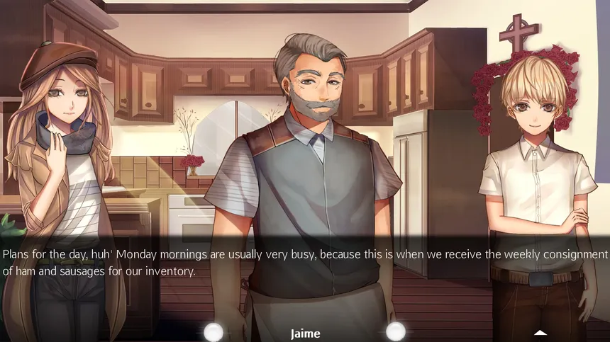 Скриншот 2 к игре On Earth As It Is In Heaven - A Kinetic Novel