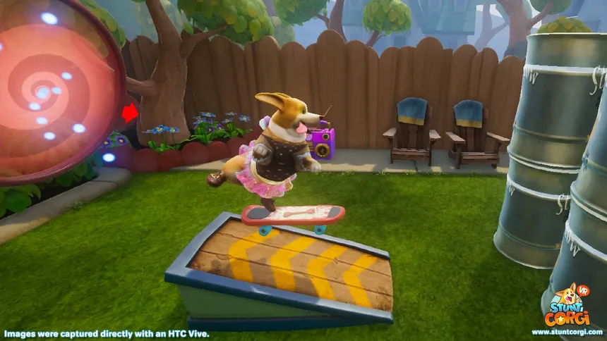 Скриншот 1 к игре Stunt Corgi VR