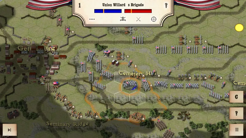 Скриншот 1 к игре Civil War: Gettysburg