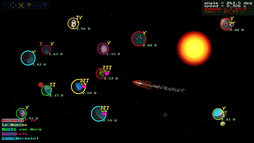Скриншот 5 к игре SpaceWorms