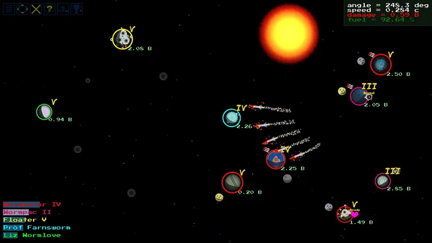 Скриншот 6 к игре SpaceWorms