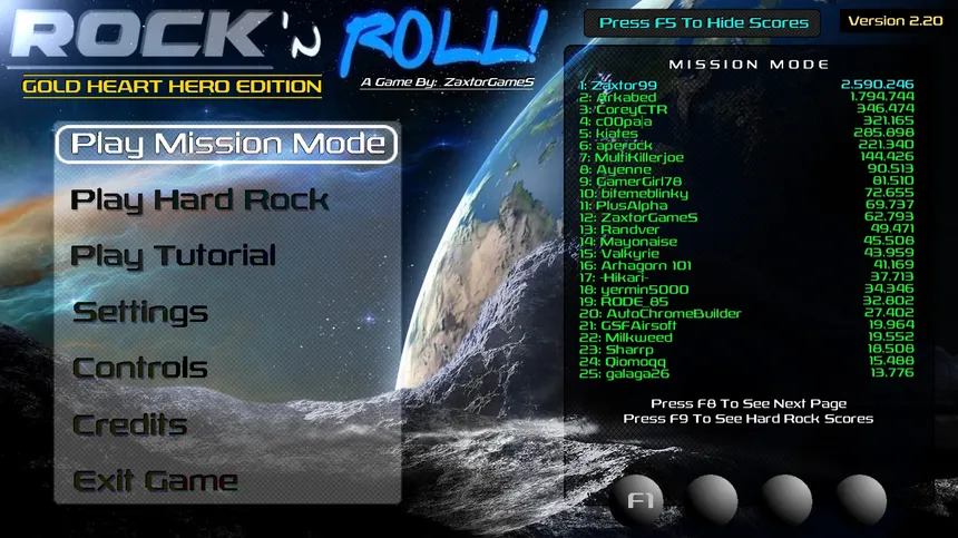Скриншот 1 к игре Rock 'N Roll