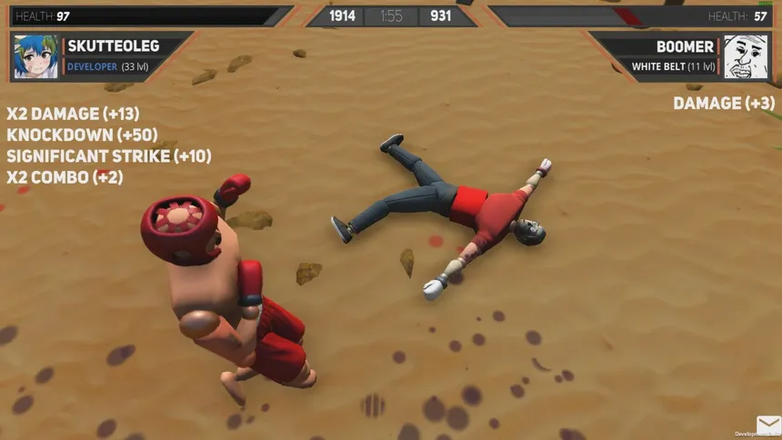 Скриншот 4 к игре Drunken Wrestlers 2