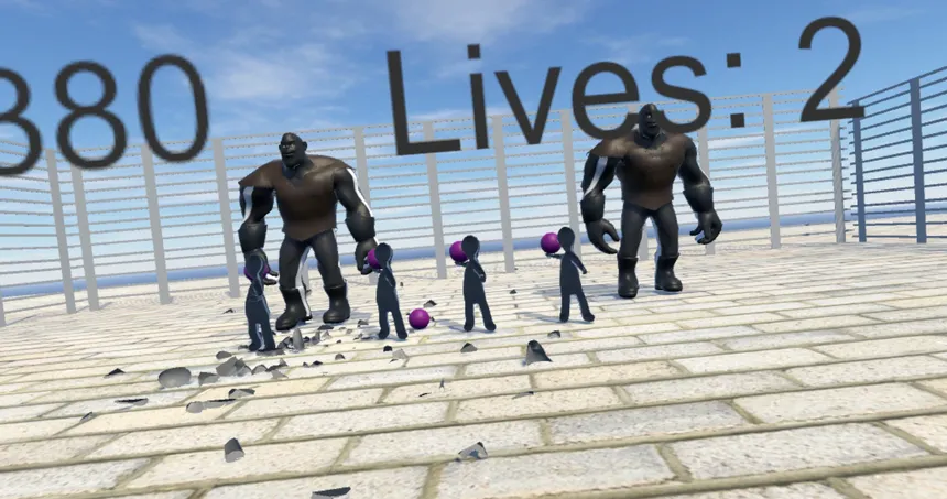 Скриншот 1 к игре StickDodgeVR