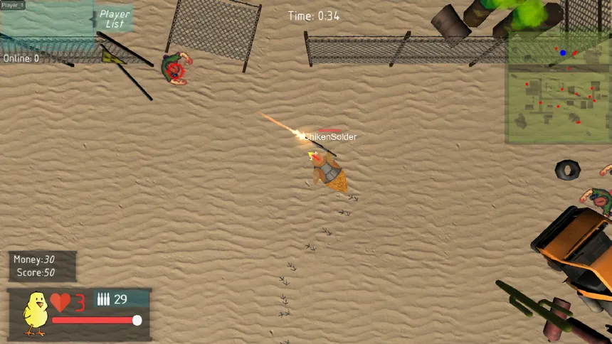 Скриншот 2 к игре Chicken Wars