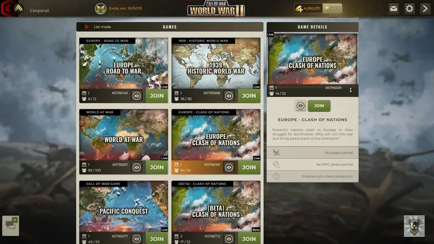 Скриншот 9 к игре Supremacy: Call of War 1942