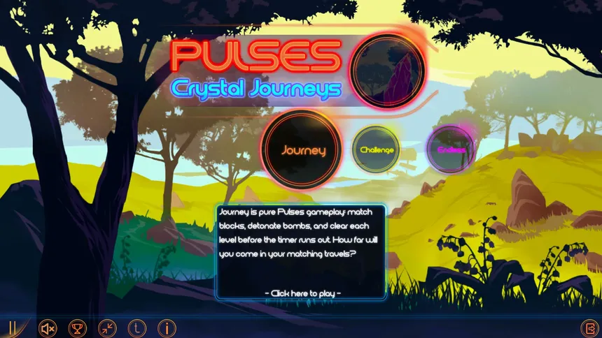 Скриншот 1 к игре Pulses - Crystal Journeys