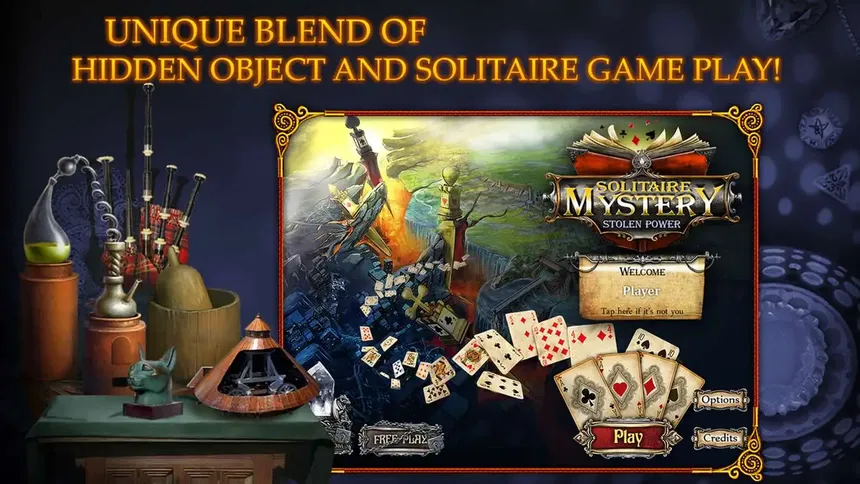 Скриншот 1 к игре Solitaire Mystery: Stolen Power
