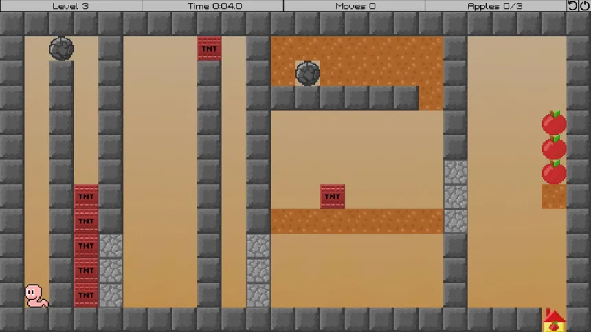 Скриншот 1 к игре Adventures of the Worm
