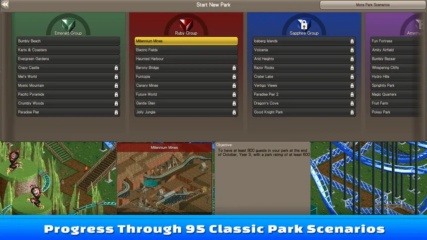 Скриншот 6 к игре RollerCoaster Tycoon Classic