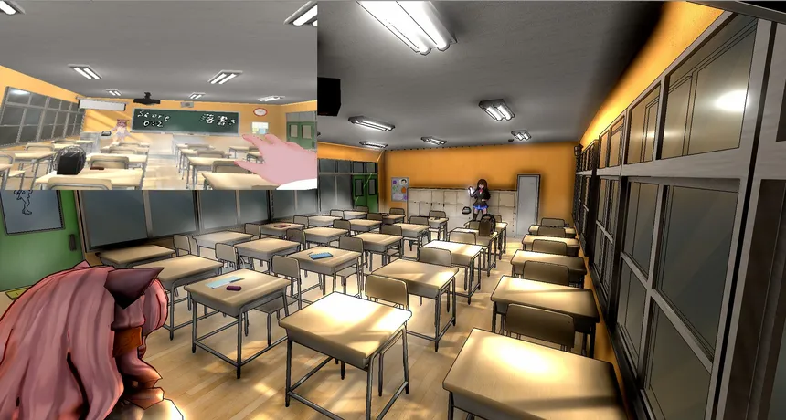 Скриншот 8 к игре SchoolWar - VR AnimeGirl