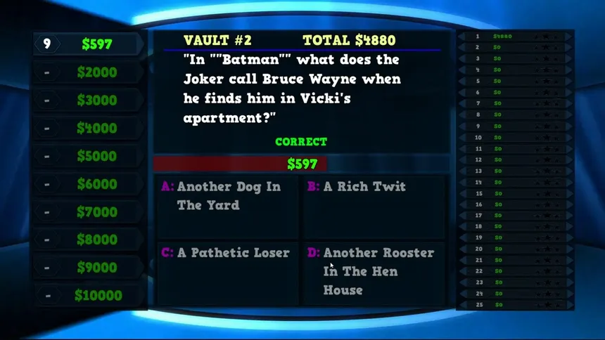 Скриншот 1 к игре Trivia Vault: Super Heroes Trivia