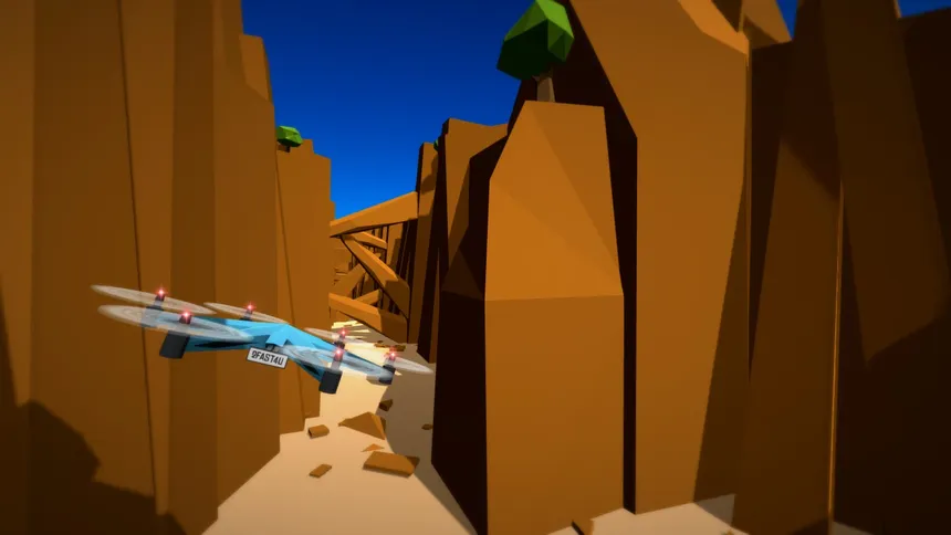 Скриншот 1 к игре Drone Racer: Canyons