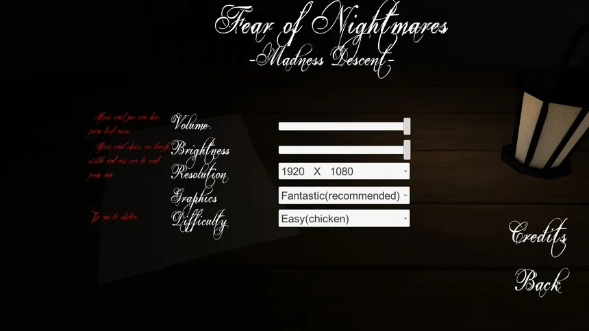 Скриншот 2 к игре Fear Of Nightmares: Madness Descent