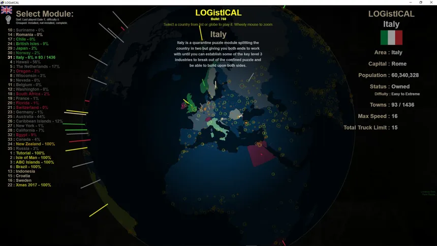 Скриншот 1 к игре LOGistICAL: Italy