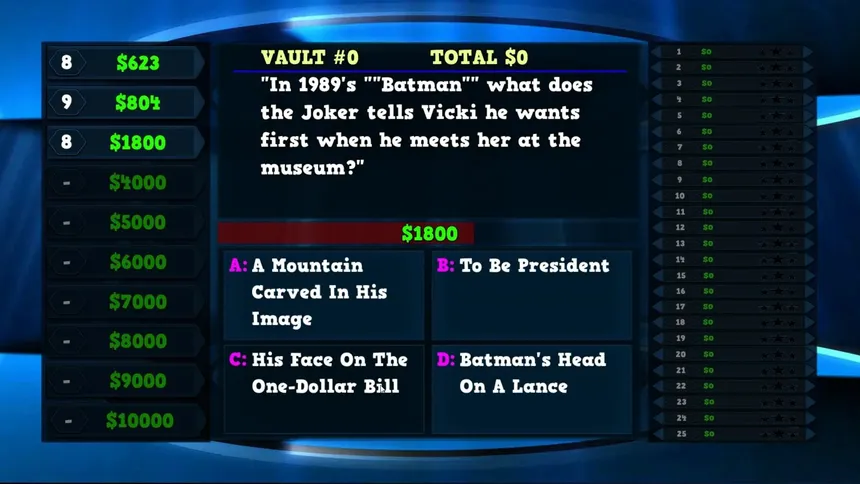 Скриншот 1 к игре Trivia Vault: 1980's Trivia 2