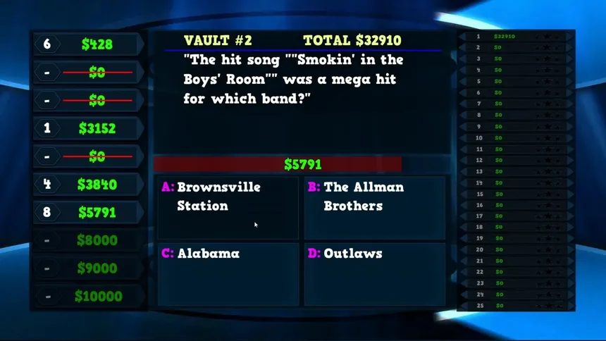 Скриншот 3 к игре Trivia Vault: Classic Rock Trivia 2