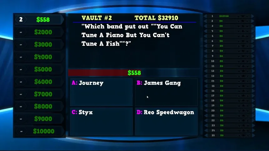 Скриншот 5 к игре Trivia Vault: Classic Rock Trivia 2
