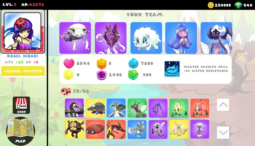 Скриншот 5 к игре Cute Monsters Battle Arena