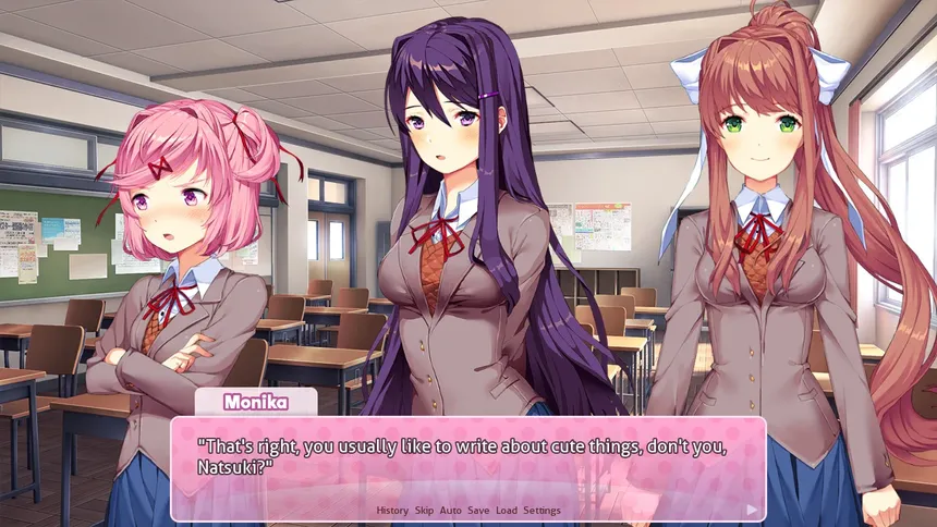 Скриншот 1 к игре Doki Doki Literature Club!
