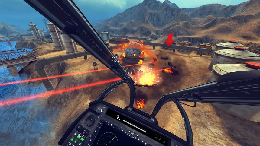 Скриншот 5 к игре Gunship Battle2 VR: Steam Edition